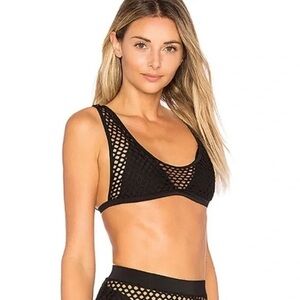 nbd/revolve fishnet swimsuit worn once size small
